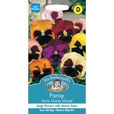 Fothergills Pansy Swiss Giant Mixed Fothergills Pansy Swiss Giant Mixed