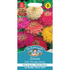 Fothergills Zinnia Early Wonder Mixed