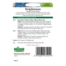 Delphinium Pacific Giants Cv Seeds