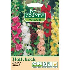 Hollyhock Double Mixed C V Seeds