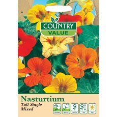 Nasturtium Tall Single Mix C V Seeds