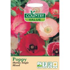 Poppy Shirley Single Mixed C V Seeds