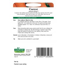 Carrot Autumn King C V Seeds