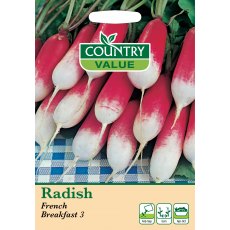 Radish French Breakfast 3 C V Seeds