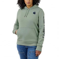 Carhartt Ladies' Logo Sleeve Graphic Hoodie