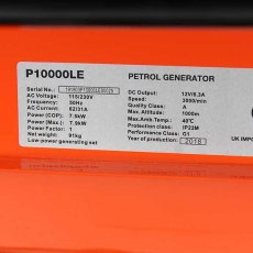 P1 7.9kW / 9.8kVA Petrol Site Generator, Recoil & Electric Start | P10000LE