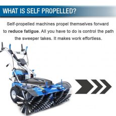 Hyundai Self Propelled Petrol Yard Sweeper Powerbrush 100cm 173cc HYSW1000 Hyundai Self Propelled Petrol Yard Sweeper Powerbrush 100cm 173cc HYSW1000