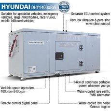 Hyundai 14kW Vehicle RV Diesel Generator | DHY14000RVi