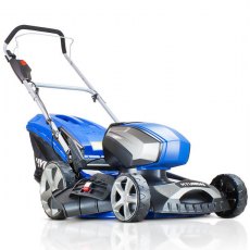 Hyundai 80V Lithium-Ion Cordless Battery Powered Lawn Mower 45cm Cutting Width With Battery and Char Hyundai 80V Lithium-Ion Cordless Battery Powered Lawn Mower 45cm Cutting Width With Battery and Char