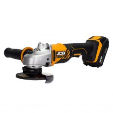 JCB 18V Battery Angle Grinder with 2x 2.0Ah Lithium-ion Battery and 2.4A Charger | JCB-18AG-2-V2