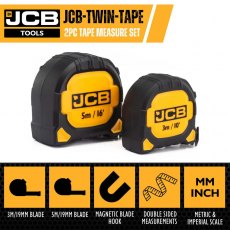 JCB Tape Measure Twin Pack | JCB-TAPE-TWIN JCB Tape Measure Twin Pack | JCB-TAPE-TWIN