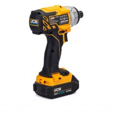 JCB 18V Brushless Impact Driver 1x 2.0Ah Lithium-Ion Battery and charger | 21-18BLID-2X-B