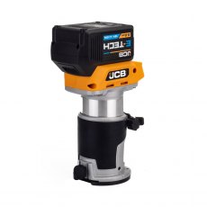 JCB 18V B/L Router with 3x bases (trimmer, offset, incline) 5.0ah Lithium-Ion battery and charger in