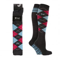Platinum Pringle Knee High Socks - 2pk Platinum Pringle Knee High Socks - 2pk