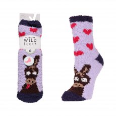 Platinum Wild Feet Junior Fluffy Socks Platinum Wild Feet Junior Fluffy Socks