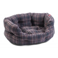 Zoon Plaid Oval Bed - Small Zoon Plaid Oval Bed - Small