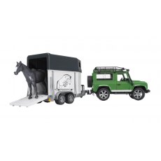 Bruder Land Rover Defender with Horse & Trailer Bruder Land Rover Defender with Horse & Trailer