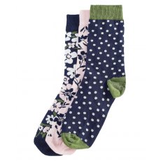 Barbour Ladies' Floral Socks Gift Box Barbour Ladies' Floral Socks Gift Box