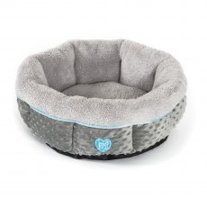 Ancol Small Bite Donut Bed - 50cmX50cm Blue Ancol Small Bite Donut Bed - 50cmX50cm Blue