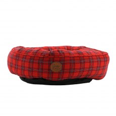 Ancol Red Tartan Donut Bed - 70cm Ancol Red Tartan Donut Bed - 70cm