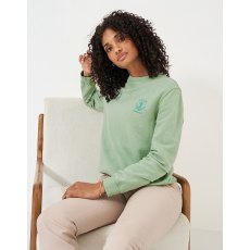 Crew Clothing  Women's Sweat Pigment Dyed Crew Neck Sweatshirt Crew Clothing  Women's Sweat Pigment Dyed Crew Neck Sweatshirt