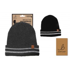 Bartleby Reflective Stripes Sherpa Lined Waterproof Hat Bartleby Reflective Stripes Sherpa Lined Waterproof Hat