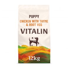 Vitalin Puppy Chicken with Thyme & Root Veg - 12kg Vitalin Puppy Chicken with Thyme & Root Veg - 12kg