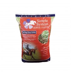 Simple System Red Bag Grass Pellets - 20kg Simple System Red Bag Grass Pellets - 20kg