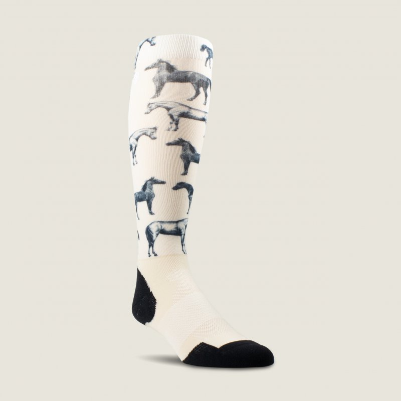 Ariat Ariat Adult Ariattek Slim Printed Sock