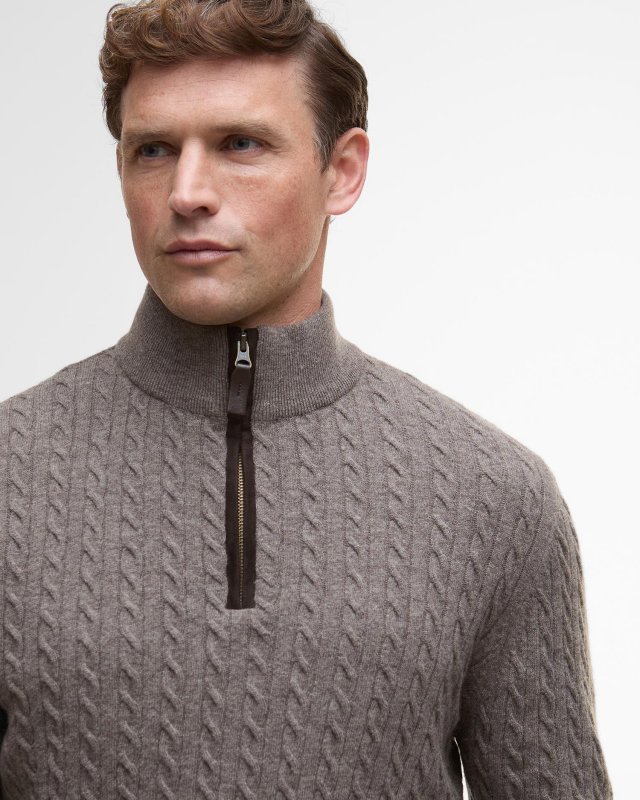 Barbour Barbour Men's Ramsden Half Zip Knitted Jumper