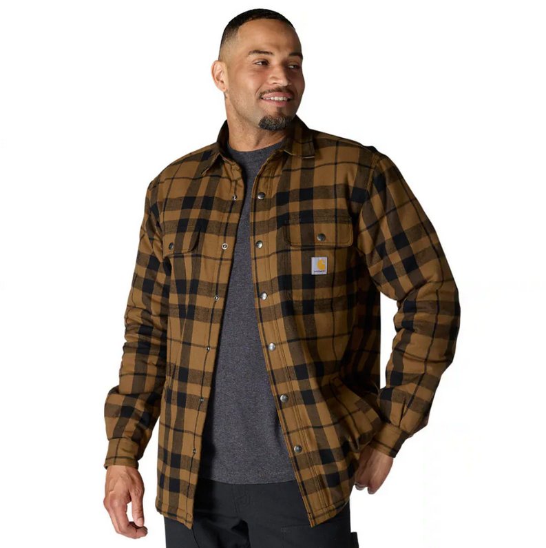 Carhartt Carhartt Men's Relax Fit Flannel Sherpa Lined Shirt Jacket