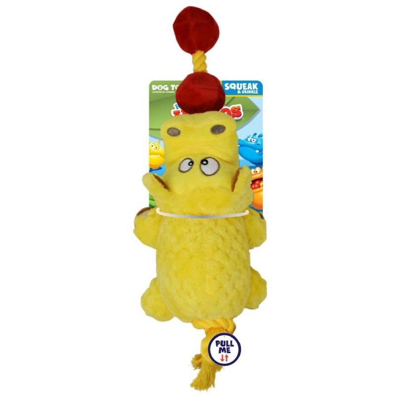 SU-Bridge Pet Supplies Hasbro Dog Toy - Hungry Hippo Squeak & Tug