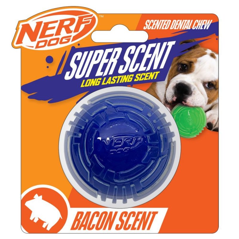 SU-Bridge Pet Supplies Nerf Dog Toy TPR/PP Scented Bacon Super Scent Ball