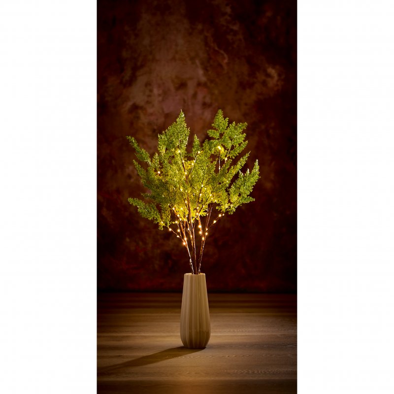 Premier Decorations Premier Set Of 3 Lit Fir Twigs - 90cm