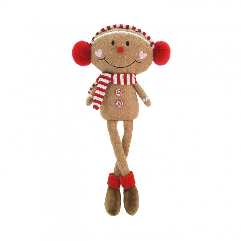 Premier Decorations Premier Gingerbread Plush With Dangle Legs - 48cm
