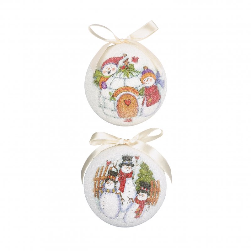 Premier Decorations Premier Decoupage Baubles 14pc - 75mm