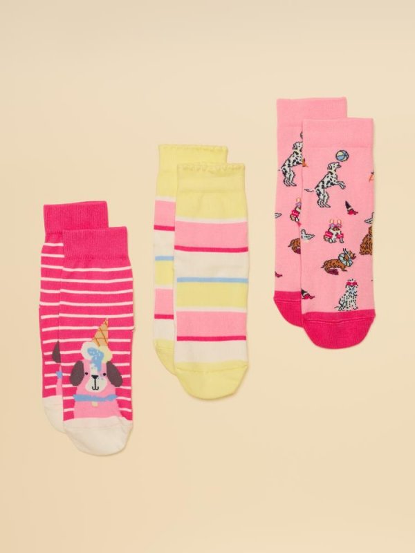 Joules Joules Girls Neat Feet Socks - 3pk