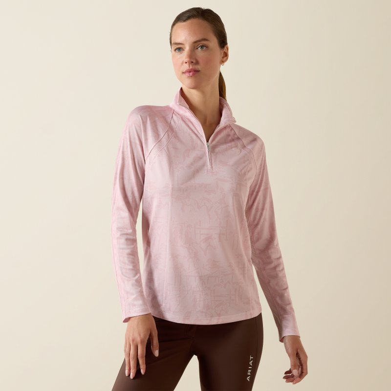 Ariat Ariat Women's Sunstopper 3.0 1/4 Zip Baselayer