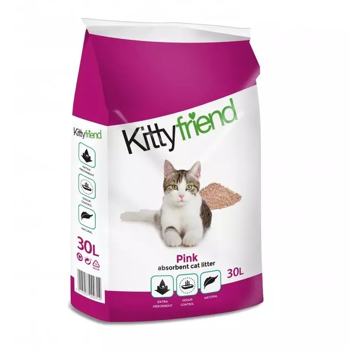 Kittyfriend Pink Cat Litter - 30L