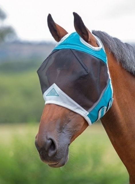 Shires Equestrian  Shires Fine Mesh Fly Mask With Ear Holes 6663
