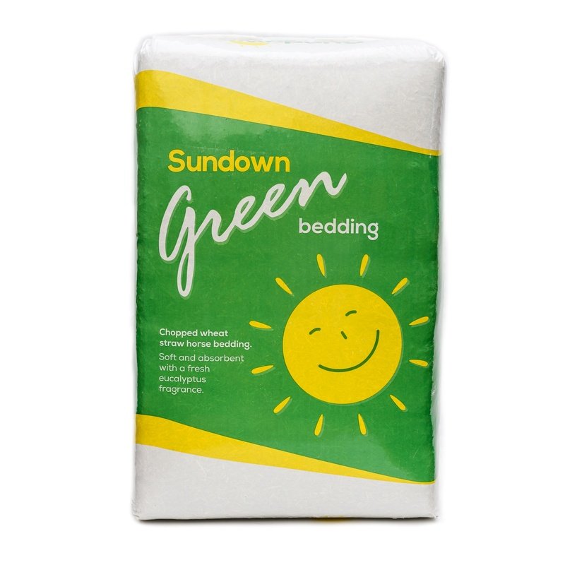 Sundown   Sundown Green Wheat Straw Bedding -19kg