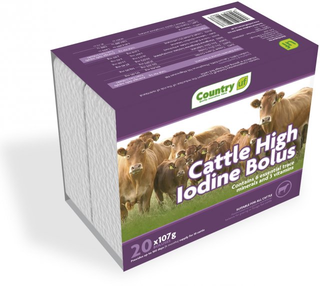 Country UF Country Cattle Bolus High Iodine - 20pk