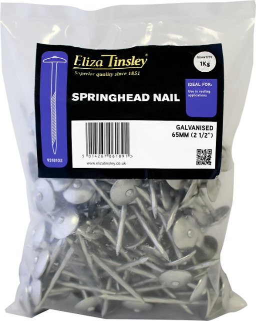 Eliza Tinsley Springhead Nails 65mm 1kg Pack