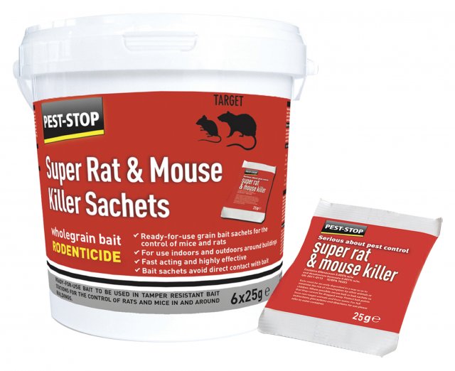 Pelsis Super Rat And Mouse Killer Sachets 6x25g