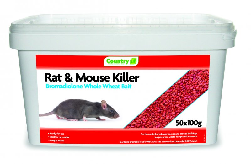 Country UF Country Bromadiolone Whole Wheat Bait-bags - 5kg