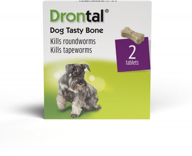 Vetoquinol Drontal Tasty Bone - 2 Tablets