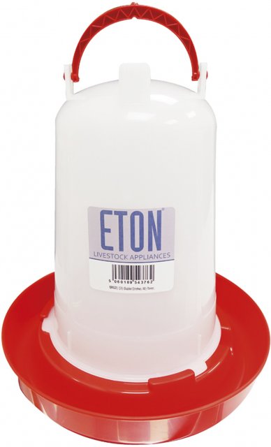 Eton Plastic Poultry Drinker Red/green Base
