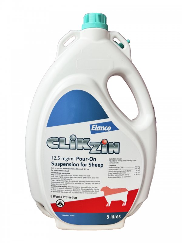 Elanco Clikzin Pour On - 5L