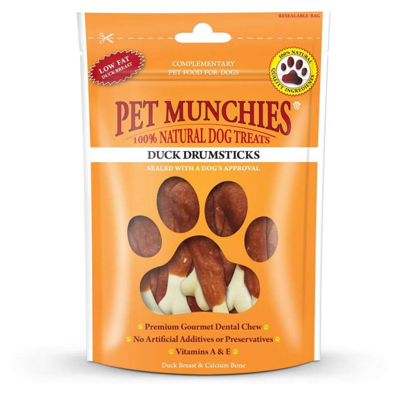 Pet Munchies Pet Munchies Duck Drumsticks - 100g