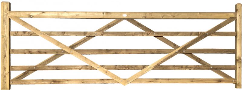 BATA 5 Spell Wood Field Gate 4'